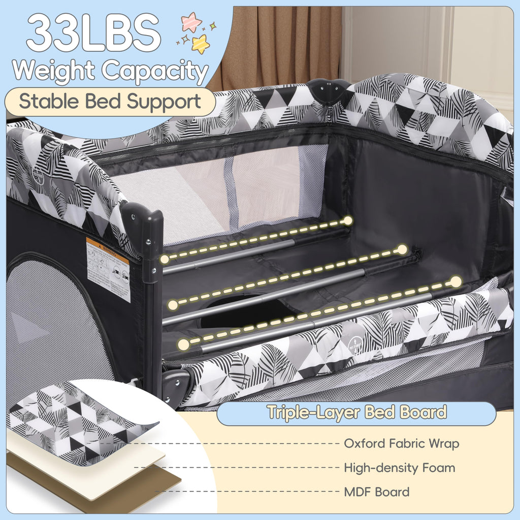 5-in-1 Pack and Play with Changing Table and Bassinet V29423