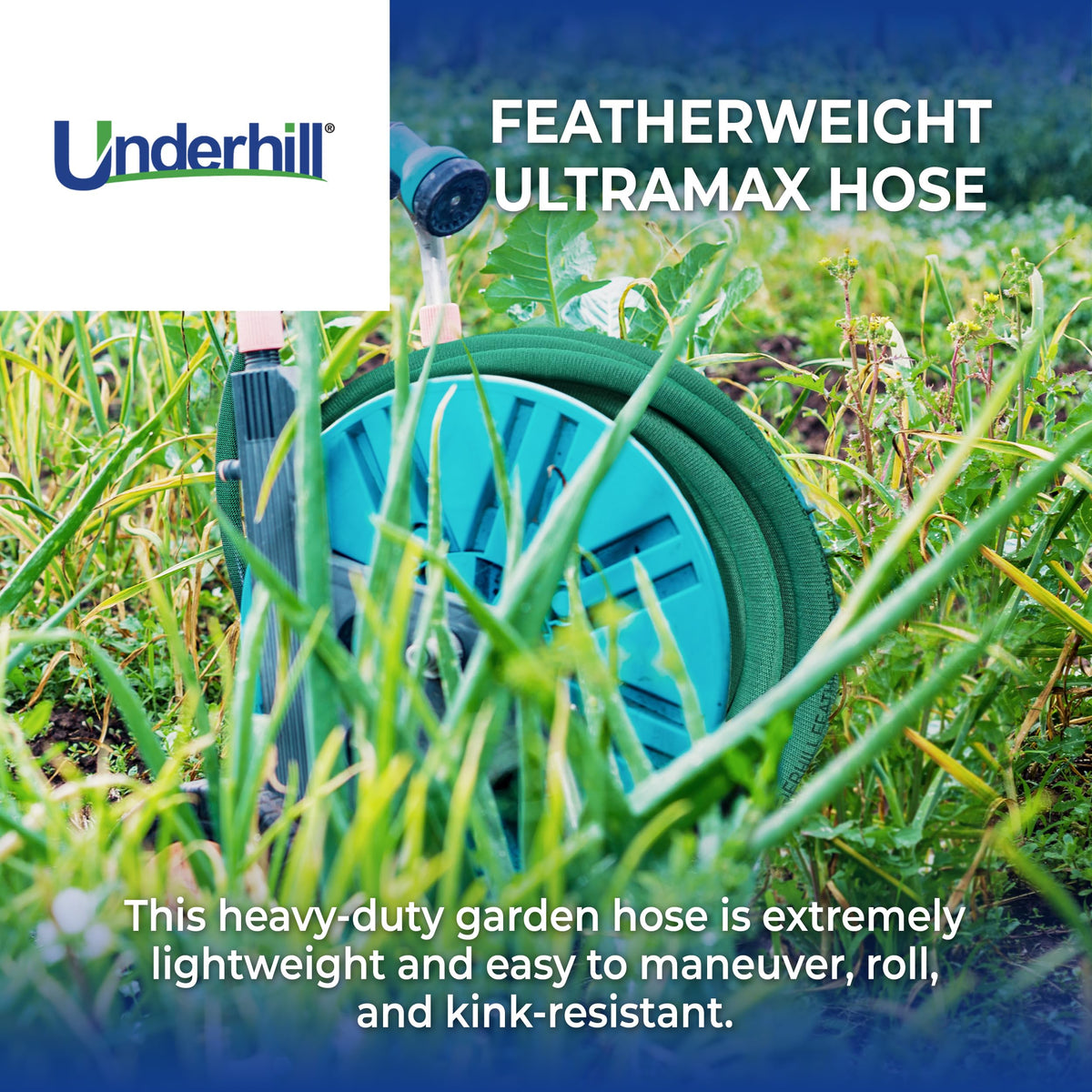 Heavy-Duty 3/4 Inch x 100 ft Green Garden Hose V20950