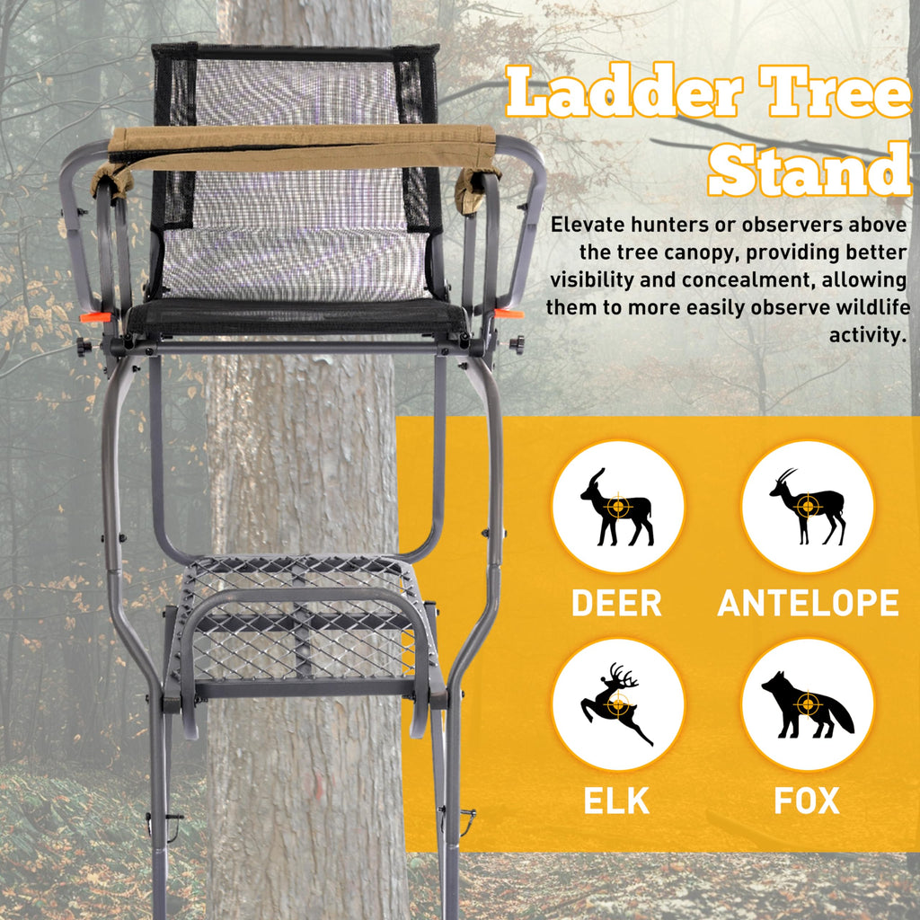 Ladder Tree Stand with Mesh Seat N835