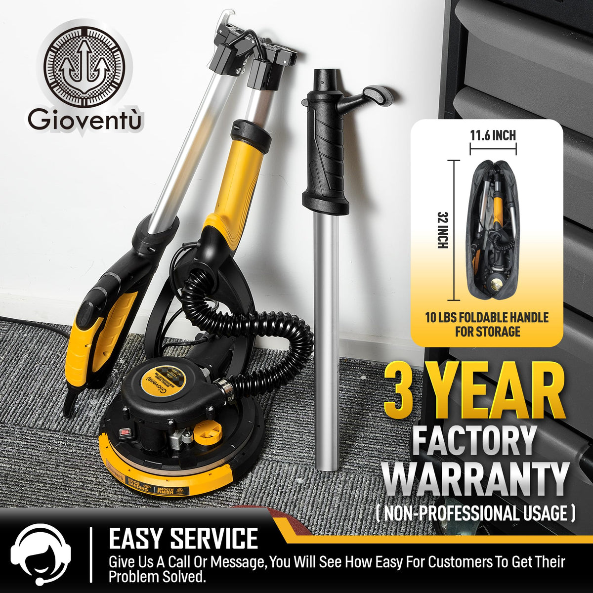 750W Electric Drywall Vacuum Sander Z415704