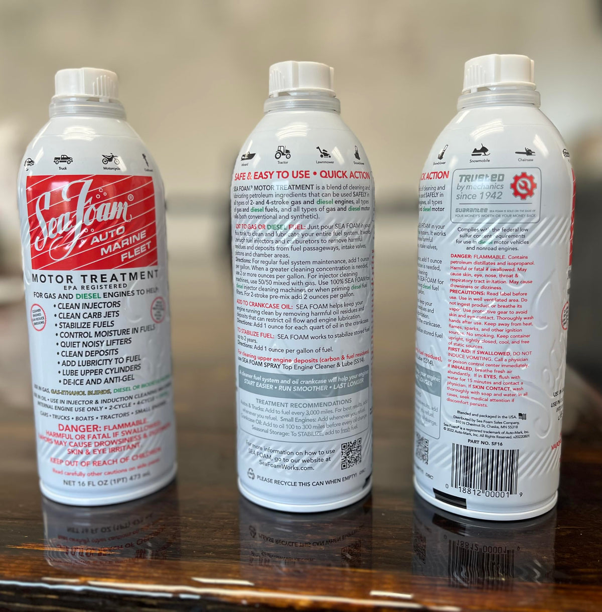 Sea Foam Motor Treatment Fuel & Oil Treatment 16 oz Pack of 4 K353