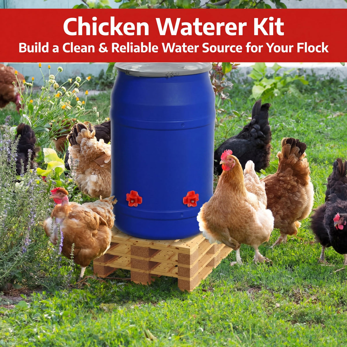 12 Pcs Horizontal Chicken Waterer Nipples with Drill Bit J227