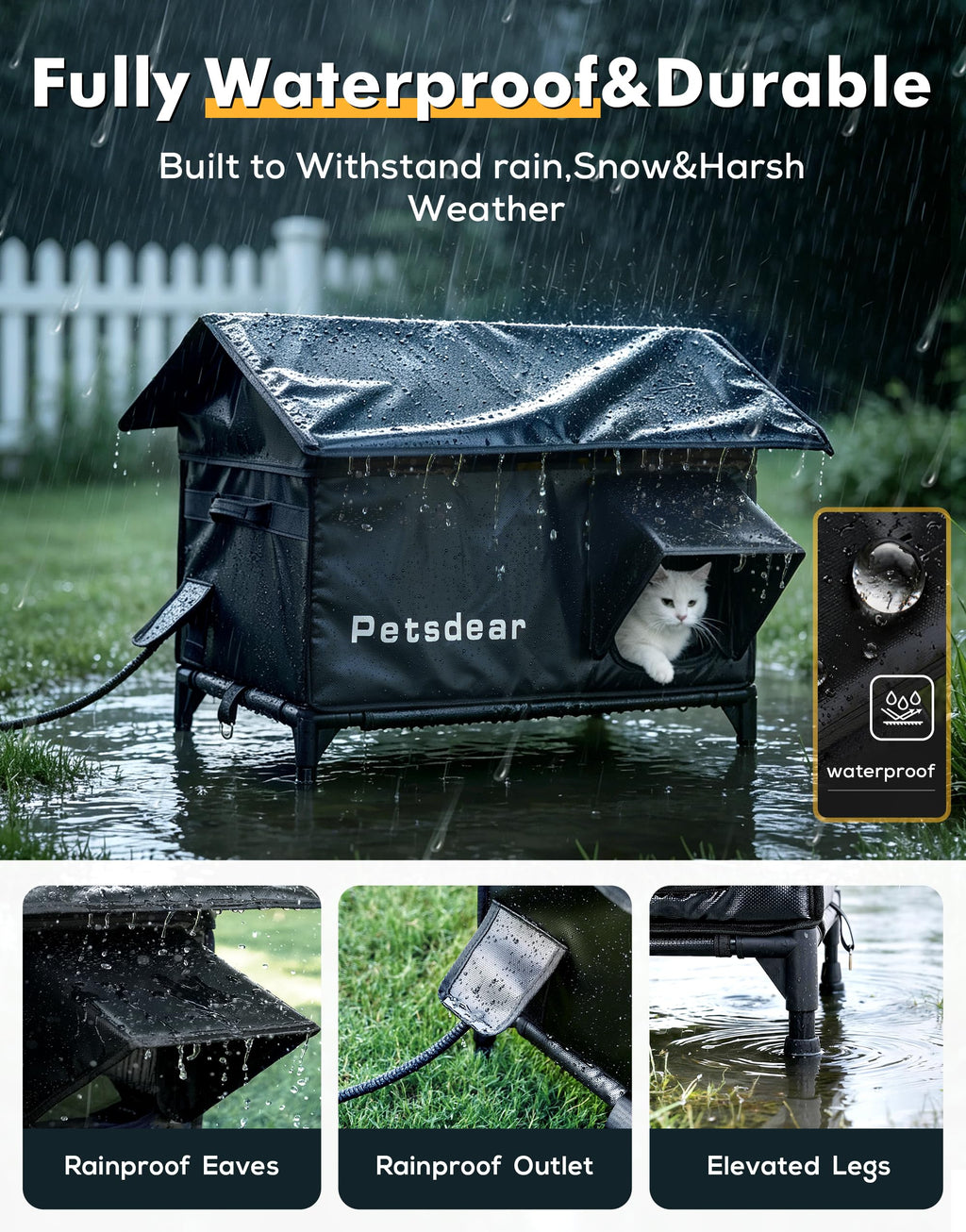 Heated Outdoor Cat House F1037