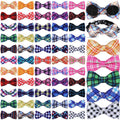 Plaid Dog Collar Bow Ties E837698