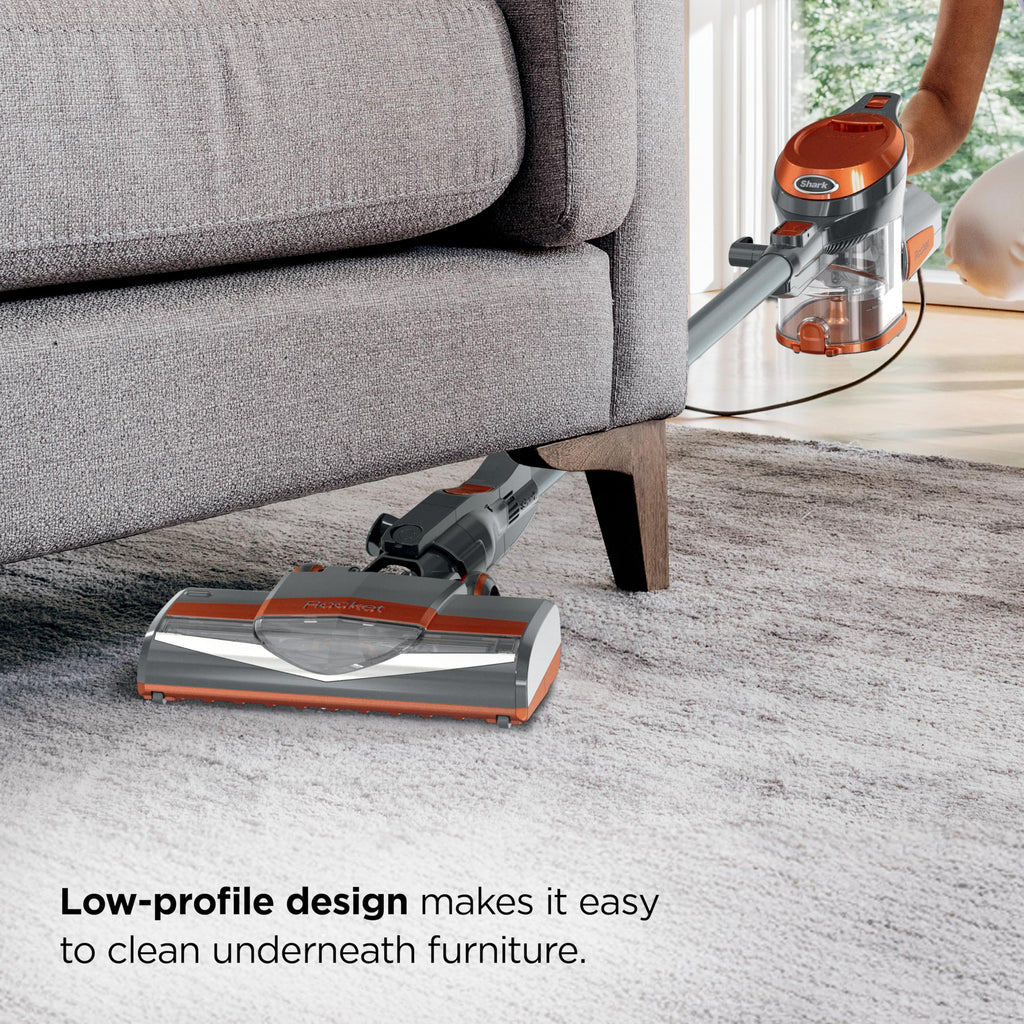 Corded Stick Vacuum with Crevice Tool, Pet Multi-Tool & Precision Duster, Orange Q42906