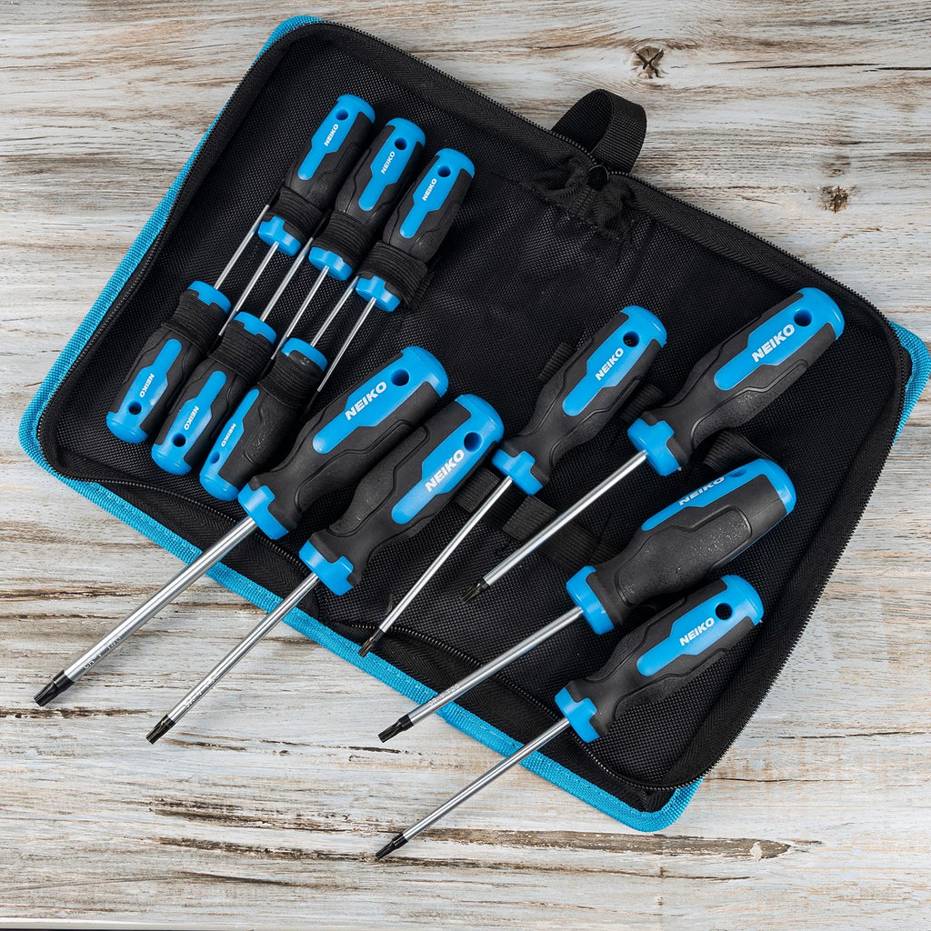 Magnetic Torx Screwdriver Set 12 Piece Chrome Vanadium Steel O78734