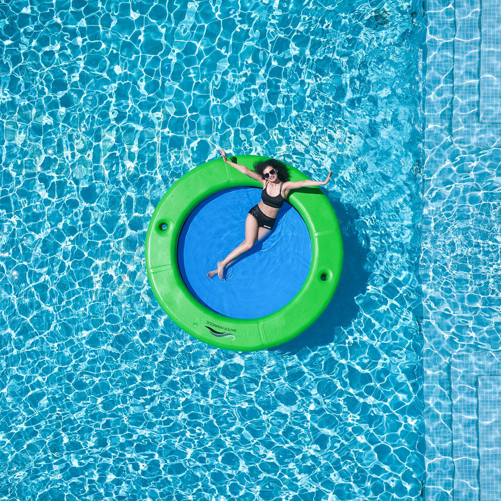 Inflatable Water Hammock with Cup Holder J221